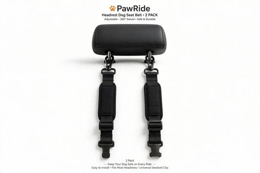 PawRide Headrest Dog Seat Belt - 2 Pack